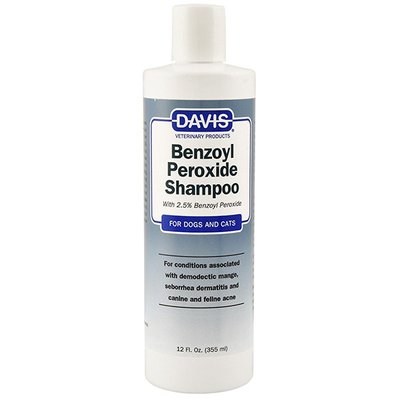 Davis Benzoyl Peroxide Shampoo - Шампунь з 2,5% бензоїл пероксиду для собак і котів з демодекозом і дерматитами BPSR50 фото