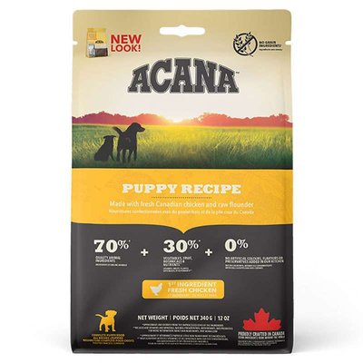 Acana Puppy Recipe – Сухий корм з м'ясом курчати для цуценят середніх порід a50034 фото