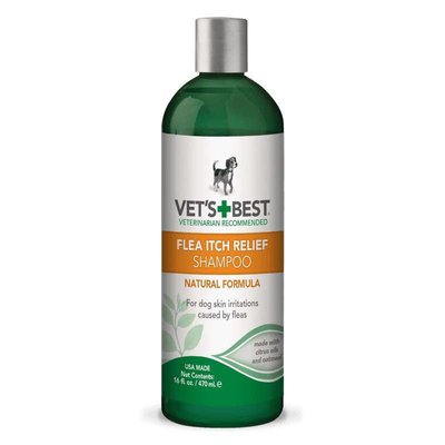 VET`S BEST lea Itch Relief Shampoo - Заспокійливий шампунь від укусів бліх vb10039 фото