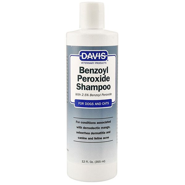 Davis Benzoyl Peroxide Shampoo - Шампунь с 2,5% бензоил пероксида для собак и кошек с демодекозом и дерматитами BPSR50 фото