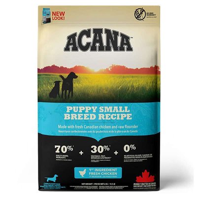 Acana Puppy Small Breed Recipe – Сухой корм с мясом цыпленка для щенков малых пород a50220 фото