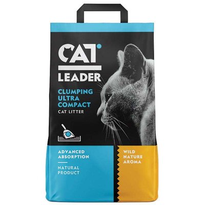 Cat Leader WILD NATURE - Наповнювач натуральний, що швидко утворює грудочки для котячого туалету 801441 фото