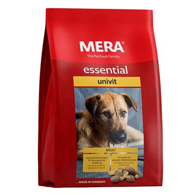 Mera Dog Essential Adult Univit - Сухой корм для собак с нормальным уровнем активности, смешанная крокета 061450 фото