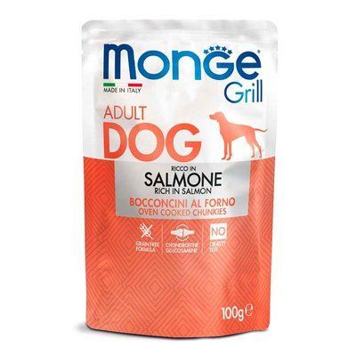 Monge Dog Grill Salmone - Консервований корм з лососем для дорослих собак 70013123 фото