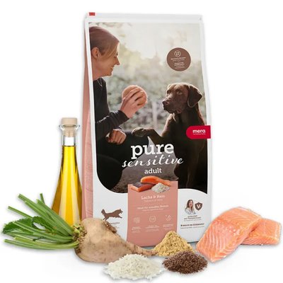 Mera Dog Pure Sensitive Adult Lachs & Reis – Сухой корм для взрослых собак с лососем и рисом 056881 - 6826 фото