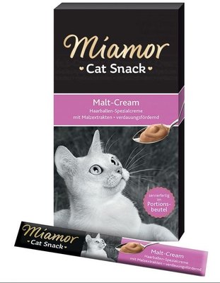 Miamor Cat Snack Malt-Cheese-Cream - Ласощі кремові для виведення грудок шерсті у кішок Mi_Malt-Cream фото
