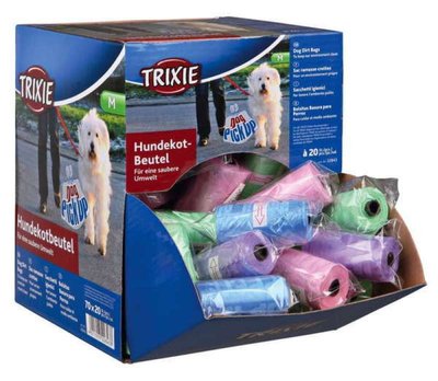 Trixie Poop Bags - Одноразові пластикові пакети для прибирання за собаками 22843 фото