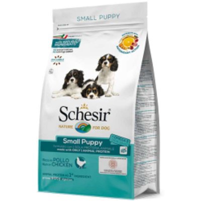 Schesir Dog Small Puppy - Сухий монопротеїновий корм з куркою для цуценят міні та малих порід ШСЩМК0,8 фото