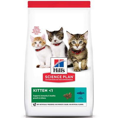 Hill's Science Plan Kitten Tuna - Сухий корм з тунцем для кошенят до 1 року 604051 фото