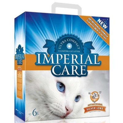 Imperial Care SILVER IONS - Наповнювач, що швидко утворює грудочки для котячого туалету з іонами срібла 800949 фото